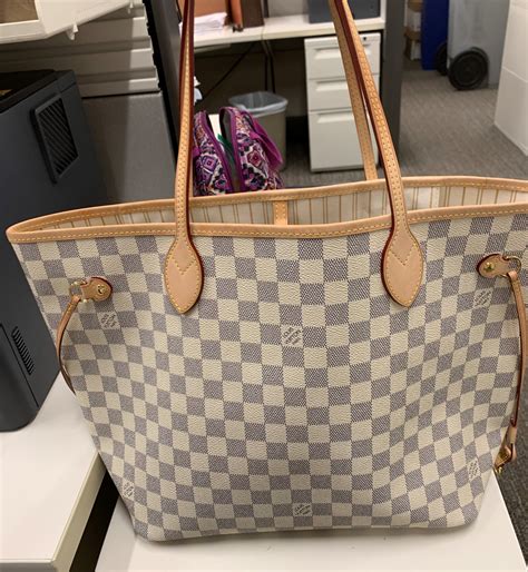 louis vuitton neverfull damier azur real vs fake|louis vuitton damier azur crossbody.